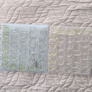 CLOSE TO MY HEART cling stamp set Framework Alphabet